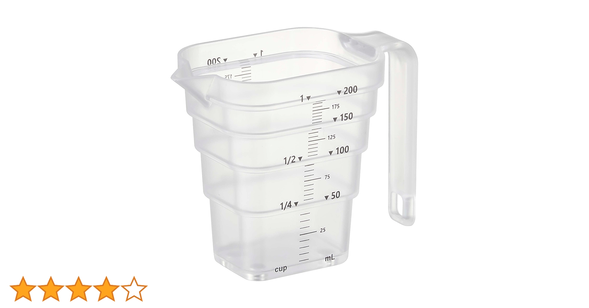 Amazon｜山崎実業(Yamazaki) マグネット 段々 計量カップ 200mL